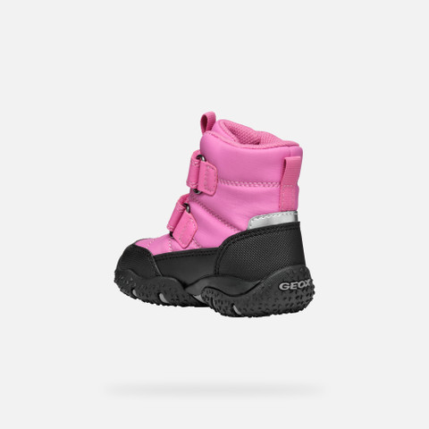 waterproof boots BALTIC ABX BABY Fuchsia/Black - image number 3 | GEOX