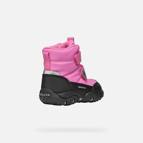 waterproof boots BALTIC ABX BABY Fuchsia/Black - image number 4 | GEOX