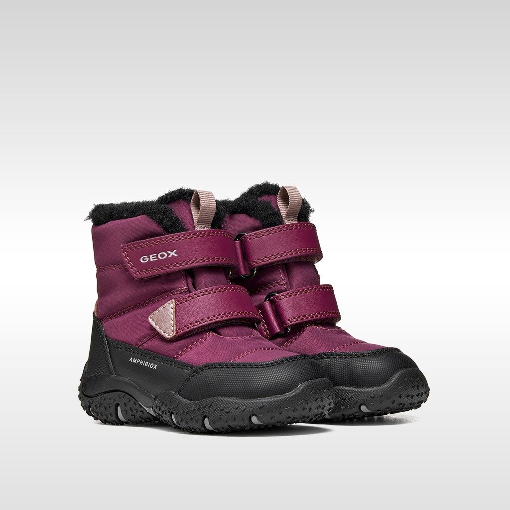Bottines imperm&eacute;ables de neige BALTIC ABX PETITE FILLE Violet fonc&eacute;/Noir - image number 7 | GEOX