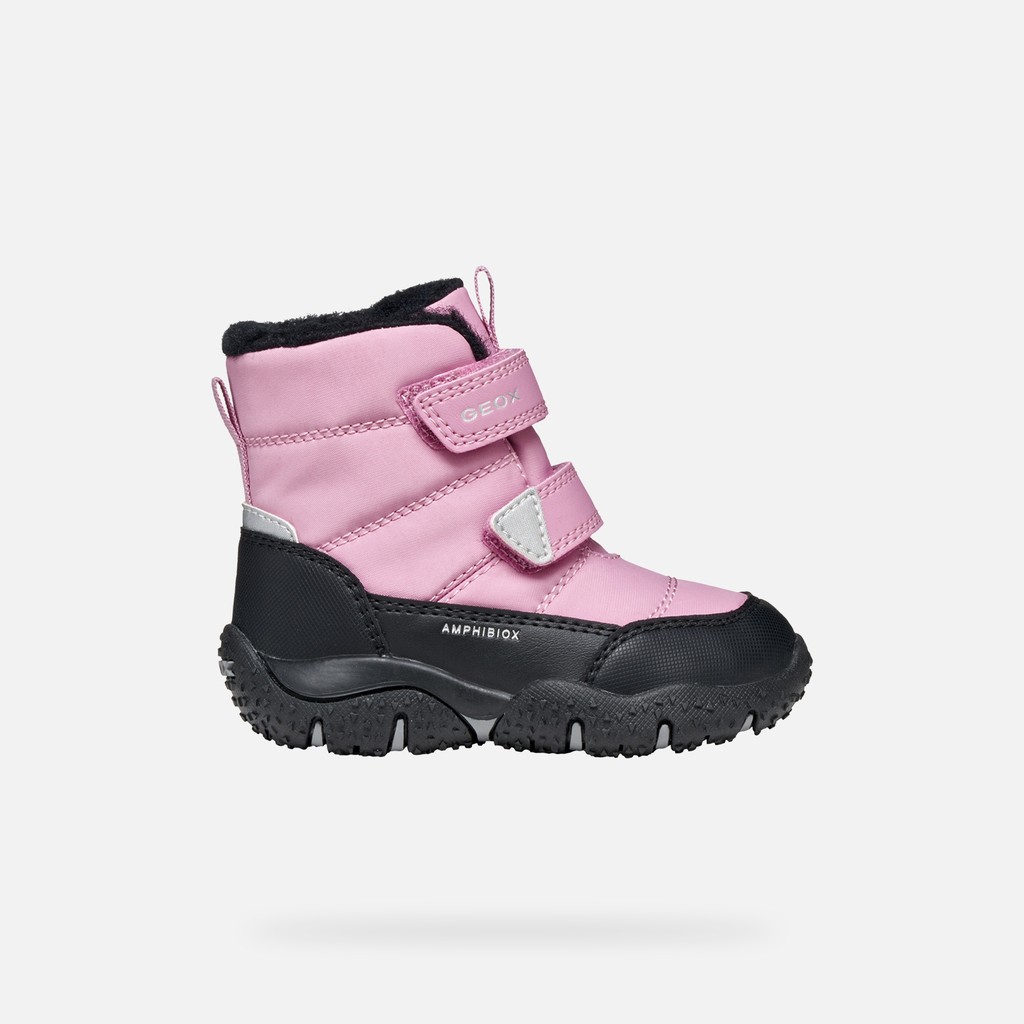 Bottines imperm&eacute;ables de neige BALTIC ABX PETITE FILLE Rose fonc&eacute;/Noir - image number 1 | GEOX