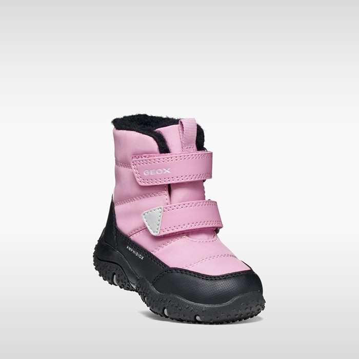 Bottines imperm&eacute;ables de neige BALTIC ABX PETITE FILLE Rose fonc&eacute;/Noir | GEOX