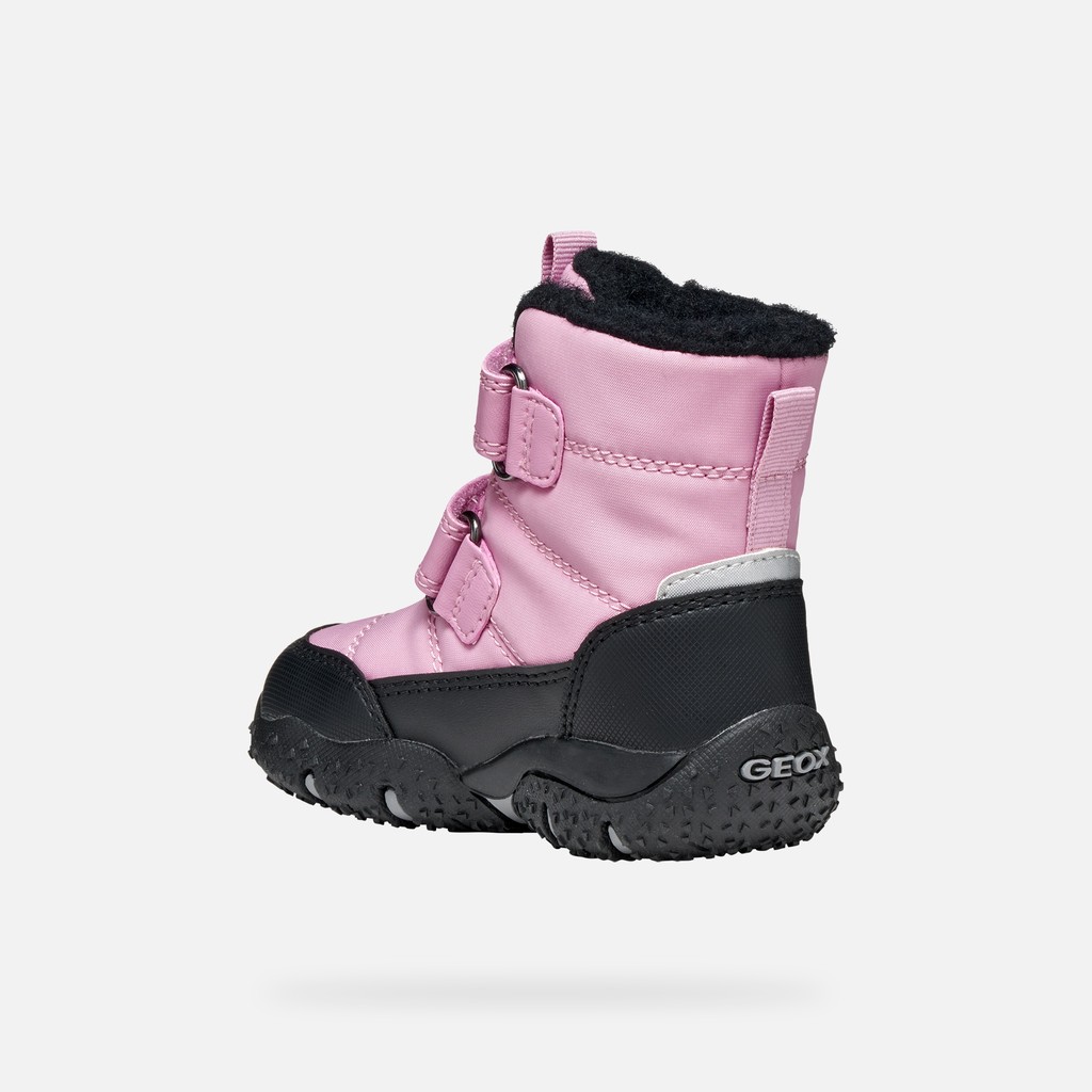 Bottines imperm&eacute;ables de neige BALTIC ABX PETITE FILLE Rose fonc&eacute;/Noir - image number 3 | GEOX