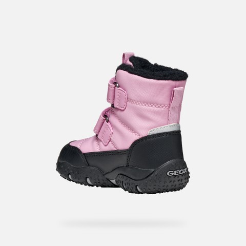 Bottines imperm&eacute;ables de neige BALTIC ABX PETITE FILLE Rose fonc&eacute;/Noir - image number 3 | GEOX