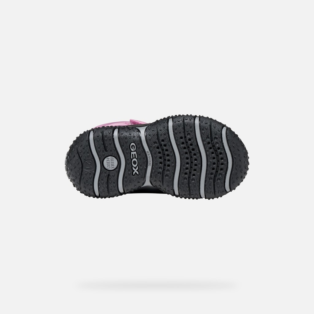 Bottines imperm&eacute;ables de neige BALTIC ABX PETITE FILLE Rose fonc&eacute;/Noir - image number 6 | GEOX