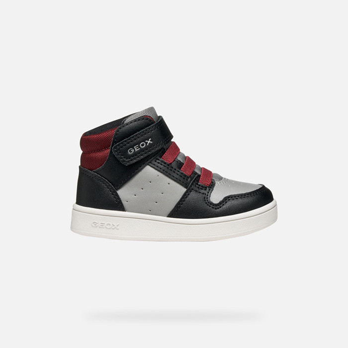 High top sneakers ECLYPER BABY Black/Bordeaux | GEOX