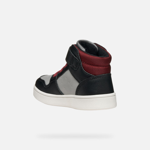High top sneakers ECLYPER BABY Black/Bordeaux - image number 3 | GEOX