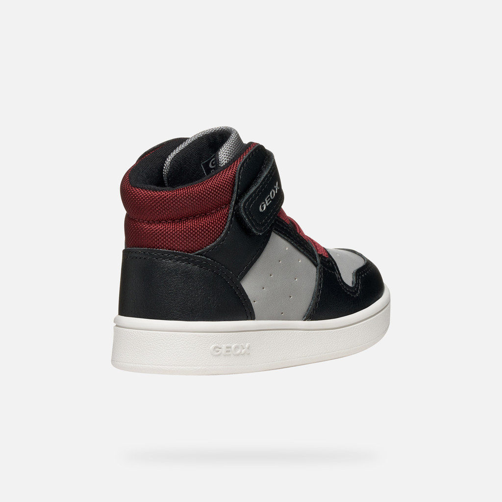High top sneakers ECLYPER BABY Black/Bordeaux - image number 4 | GEOX