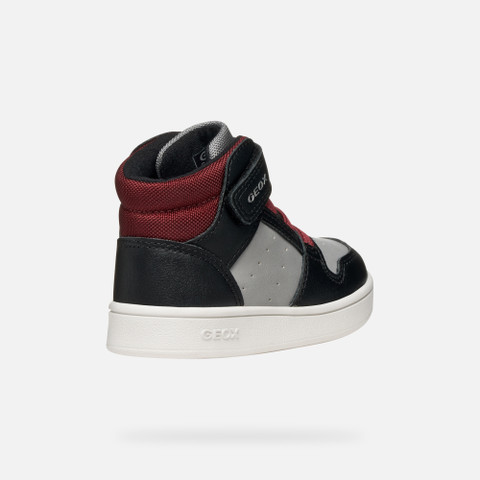 High top sneakers ECLYPER BABY Black/Bordeaux - image number 4 | GEOX