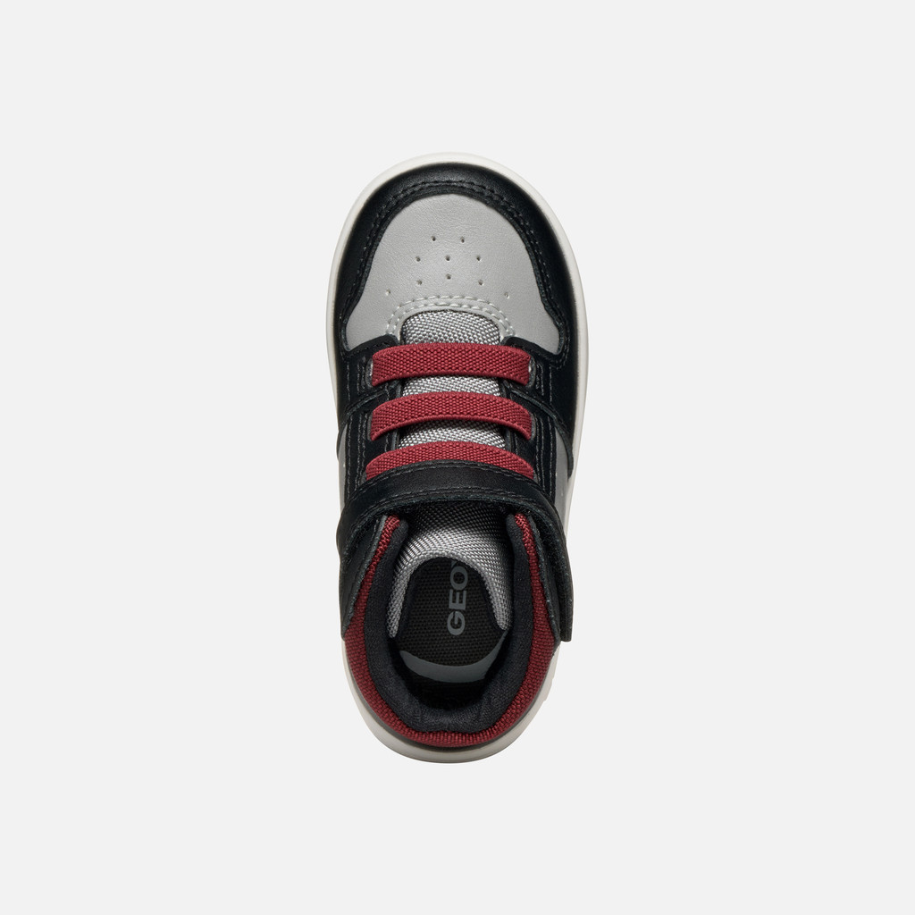 High top sneakers ECLYPER BABY Black/Bordeaux - image number 5 | GEOX