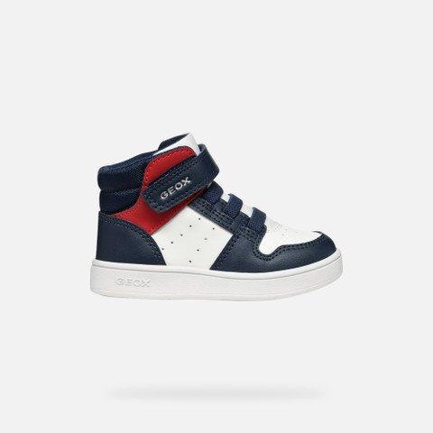 High Top Sneakers ECLYPER BABY White/Navy - image number 1 | GEOX