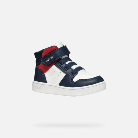 High Top Sneakers ECLYPER BABY White/Navy - image number 2 | GEOX