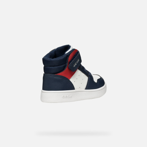 High Top Sneakers ECLYPER BABY White/Navy - image number 4 | GEOX