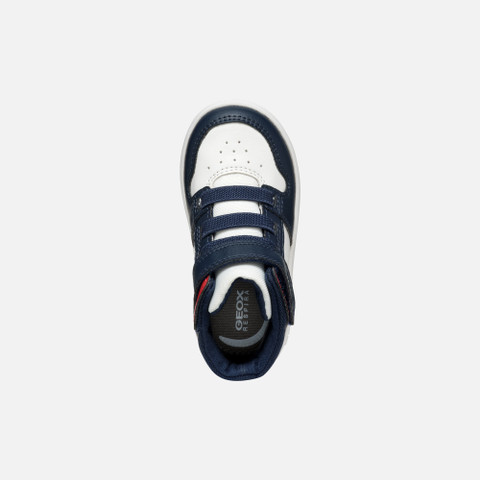 High Top Sneakers ECLYPER BABY White/Navy - image number 5 | GEOX