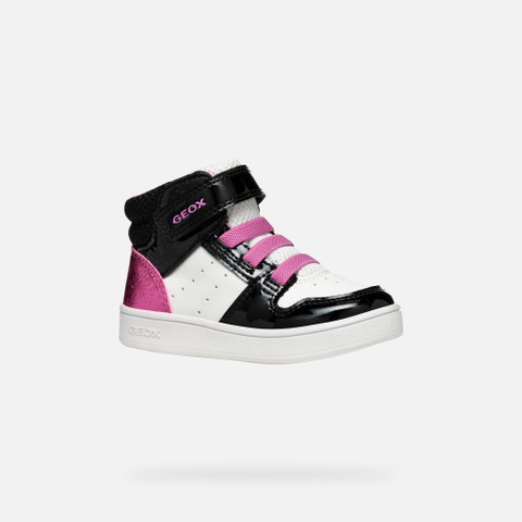 High Top Sneakers ECLYPER BABY White/Black - image number 2 | GEOX