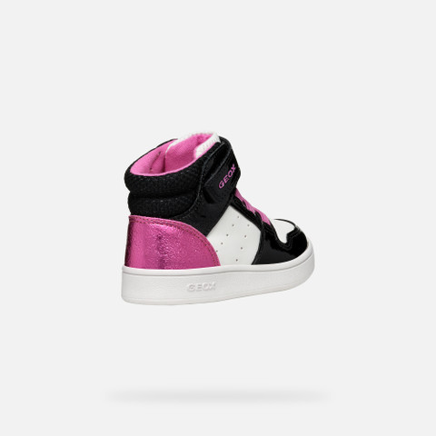 High Top Sneakers ECLYPER BABY White/Black - image number 4 | GEOX