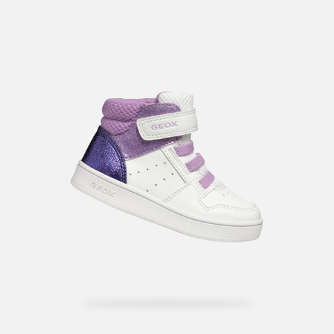 High Top Sneakers ECLYPER BABY White/Lavender - image number 0 | GEOX
