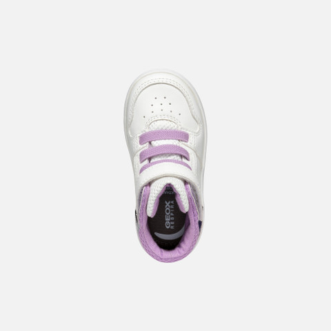 High Top Sneakers ECLYPER BABY White/Lavender - image number 5 | GEOX