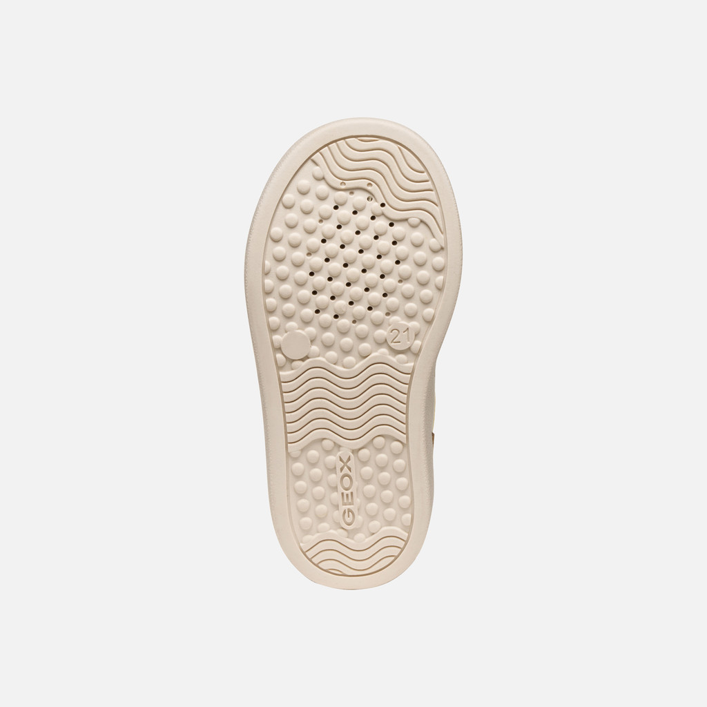 Sneakers with straps NASHIK TODDLER BOY Light ivory/Dark green - image number 6 | GEOX