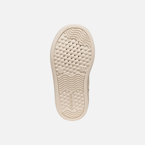 Sneakers with straps NASHIK TODDLER BOY Light ivory/Dark green - image number 6 | GEOX