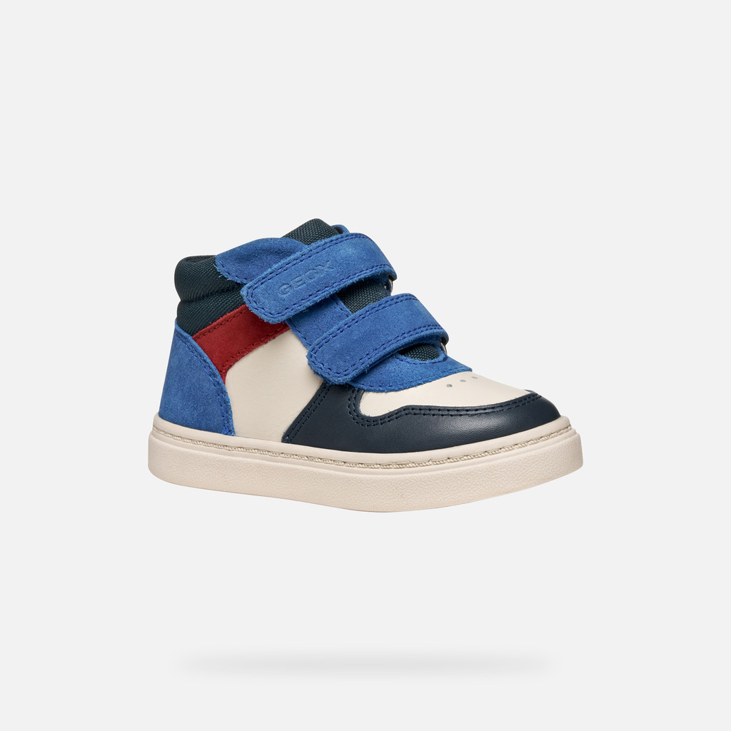 Sneakers with straps NASHIK TODDLER BOY Light Ivory/Royal - image number 2 | GEOX