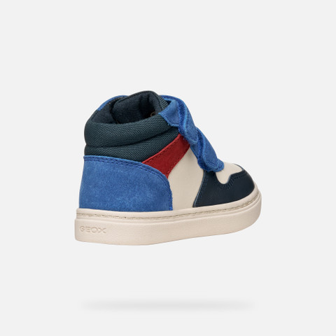 Sneakers with straps NASHIK TODDLER BOY Light Ivory/Royal - image number 4 | GEOX