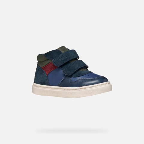 Schoenen met bandjes NASHIK PEUTERJONGEN Denim/Donkergroen - image number 2 | GEOX