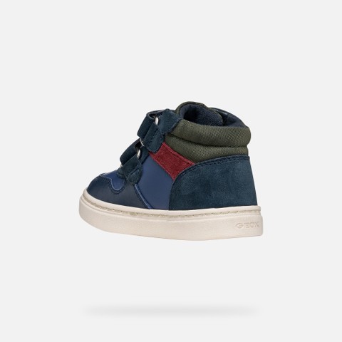 Schoenen met bandjes NASHIK PEUTERJONGEN Denim/Donkergroen - image number 3 | GEOX