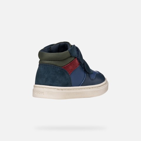Schoenen met bandjes NASHIK PEUTERJONGEN Denim/Donkergroen - image number 4 | GEOX