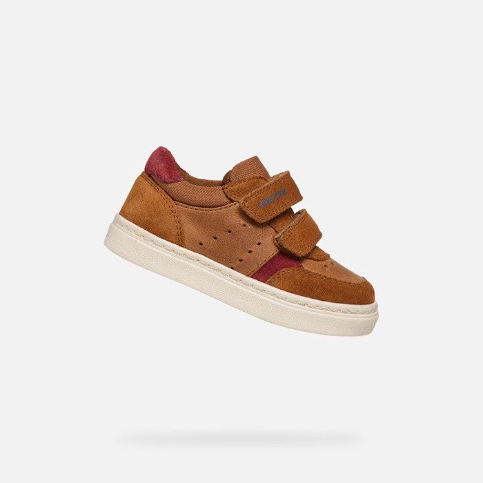 Low top sneakers NASHIK TODDLER Light Brown/Bordeaux | GEOX