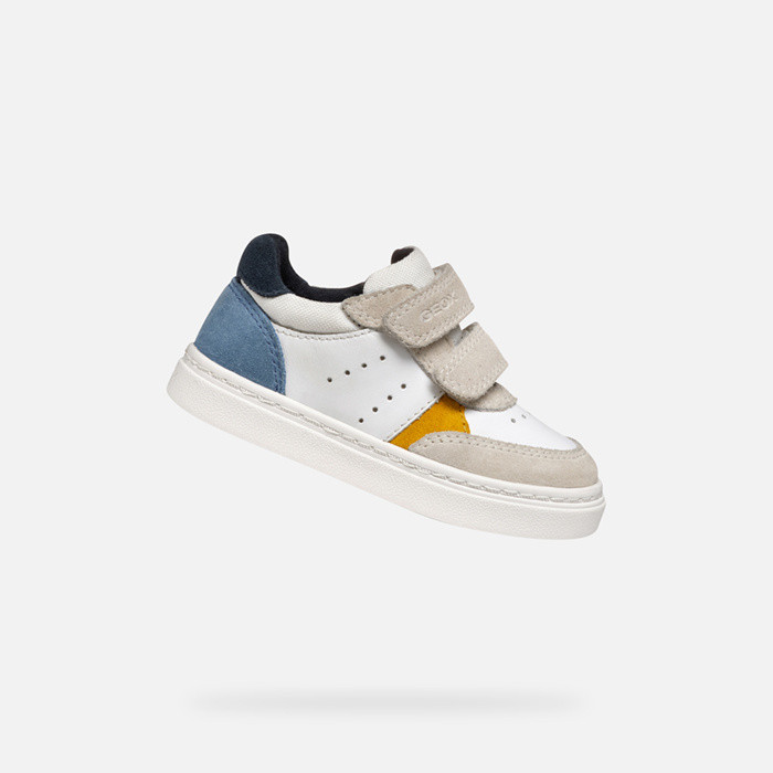 Sneakers with straps NASHIK TODDLER BOY White/Light blue | GEOX