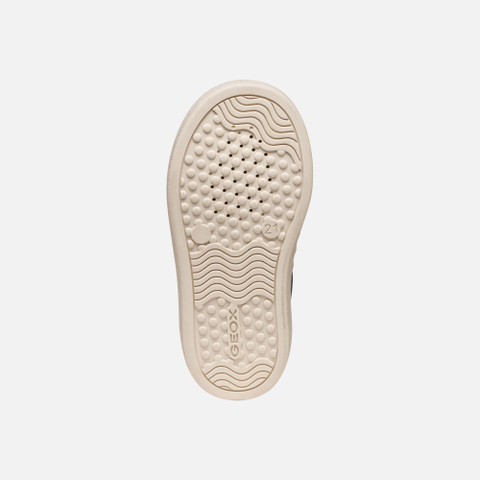 Sneakers with straps NASHIK TODDLER BOY Light ivory/Dark green - image number 6 | GEOX