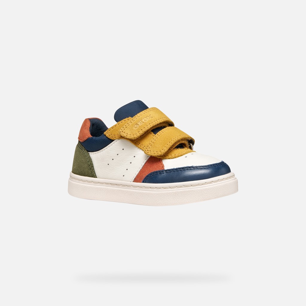 Schoenen met bandjes NASHIK PEUTERJONGEN Ivoor/Oker - image number 2 | GEOX