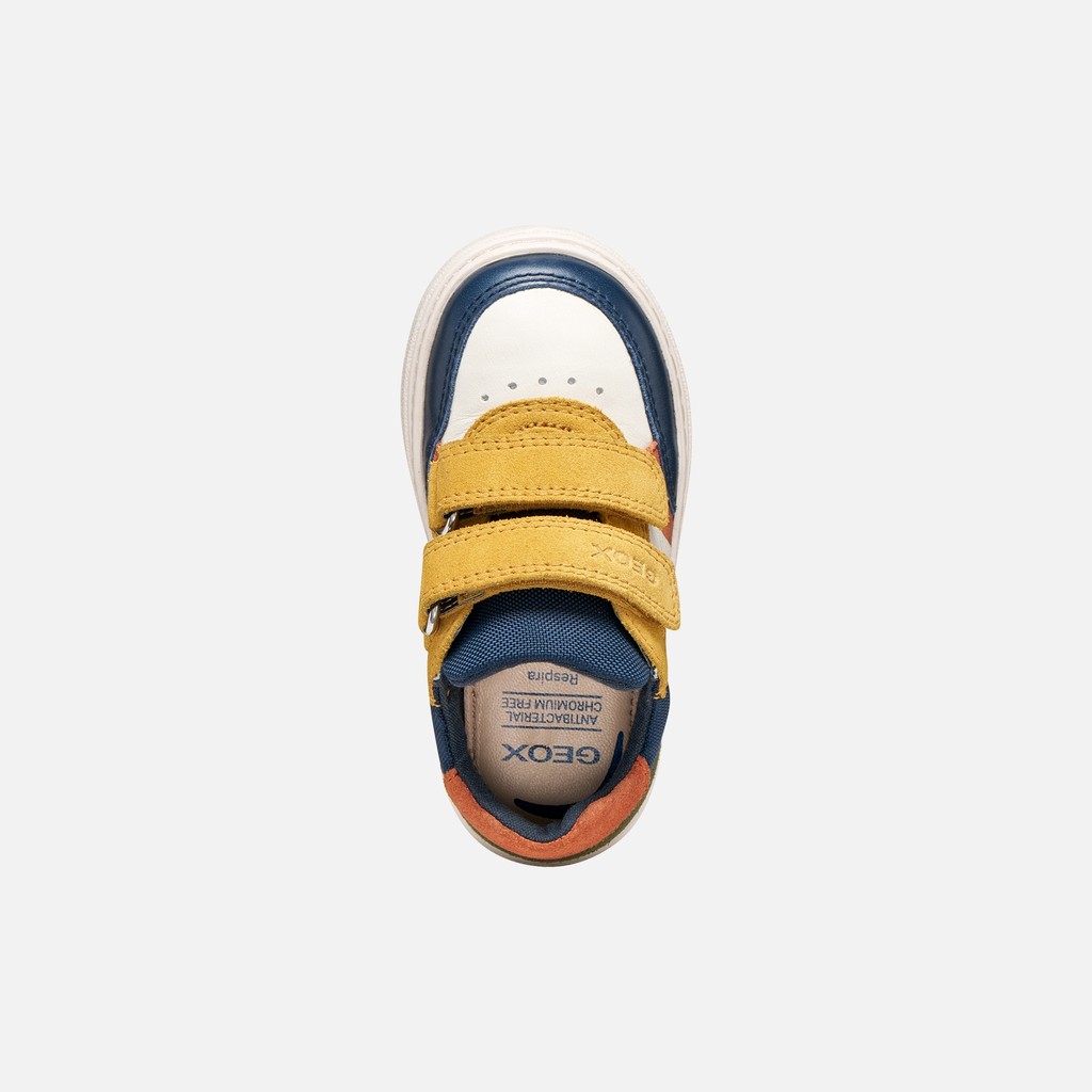 Schoenen met bandjes NASHIK PEUTERJONGEN Ivoor/Oker - image number 5 | GEOX