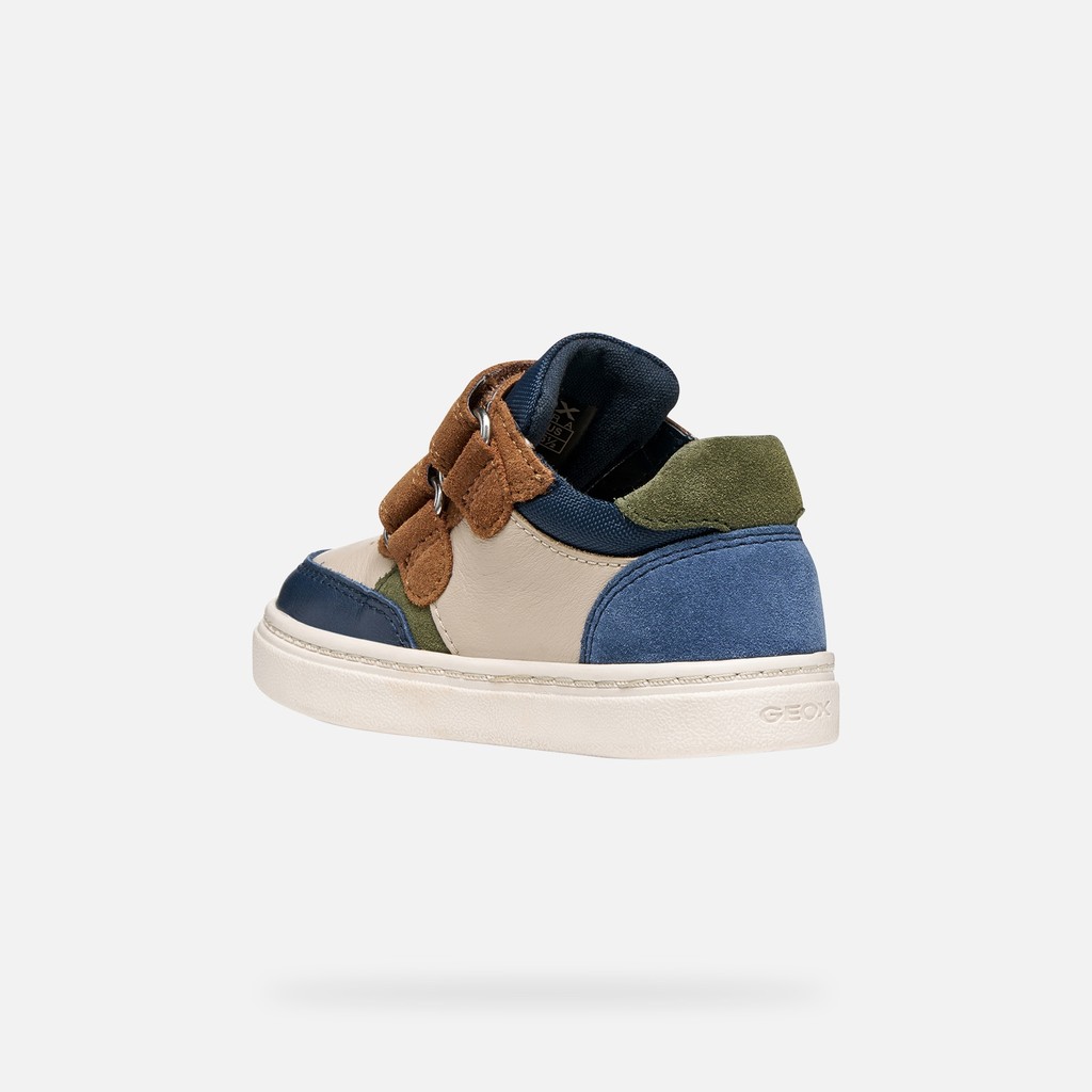 Velcro shoes NASHIK TODDLER Beige/Navy - image number 3 | GEOX
