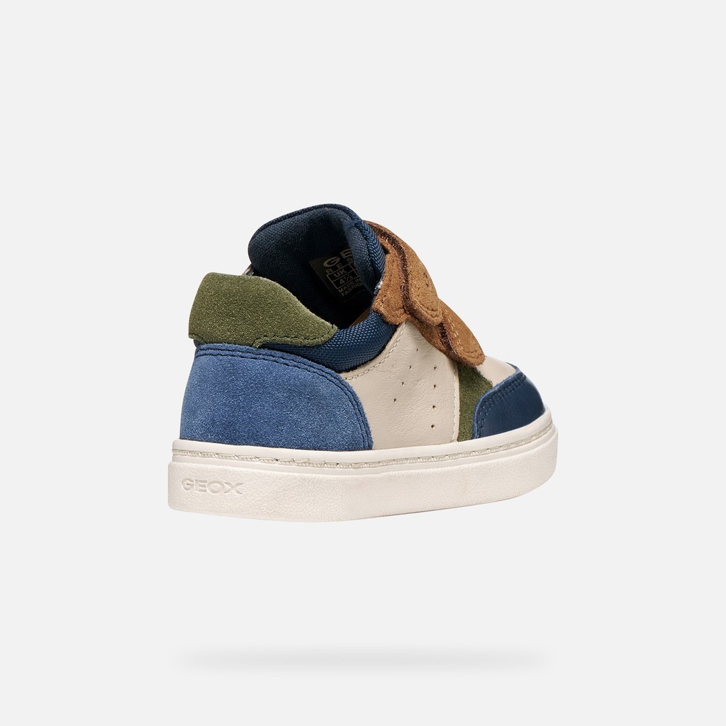 Velcro shoes NASHIK TODDLER Beige/Navy - image number 4 | GEOX