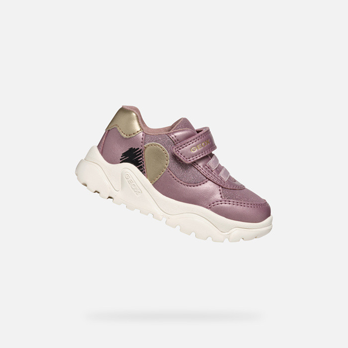 Low top sneakers CIUFCIUF TODDLER Dark pink/Gold | GEOX