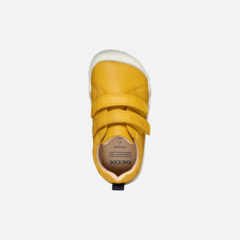 Barefoot STEPPIEUP BABY Ochre Yellow/Navy - image number 5 | GEOX