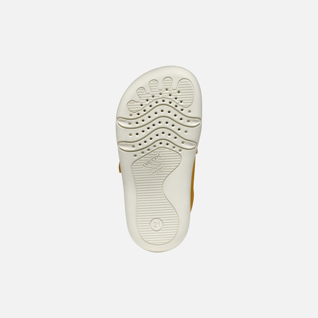 Barefoot STEPPIEUP BABY Ochre Yellow/Navy - image number 6 | GEOX