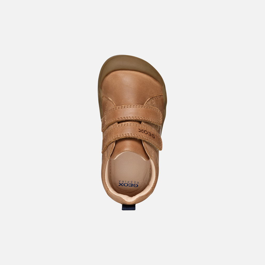 Geox STEPPIEUP BABY Cognac Barefoot Geox