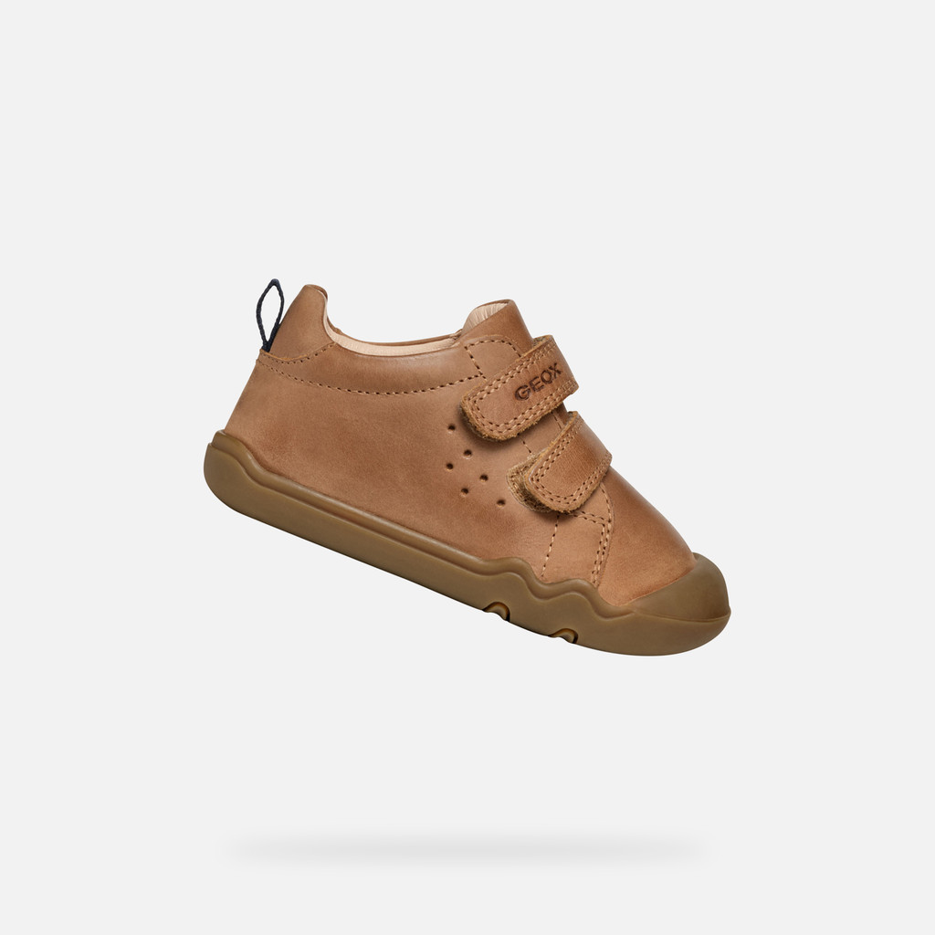 Barefoot STEPPIEUP BABY Cognac - image number 0 | GEOX