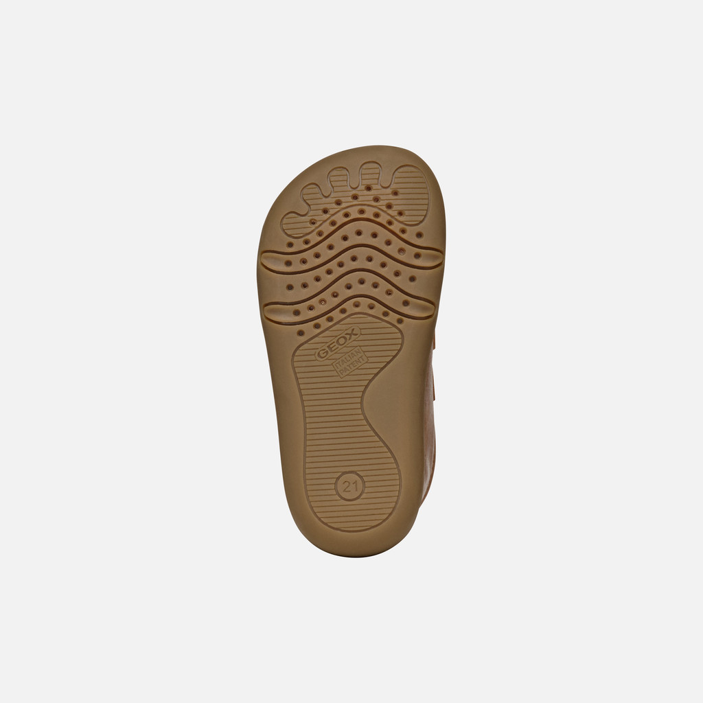 Barefoot STEPPIEUP BABY Cognac - image number 6 | GEOX