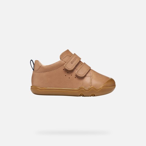 Chaussures Barefoot souples STEPPIEUP B&Eacute;B&Eacute; Cognac - image number 1 | GEOX
