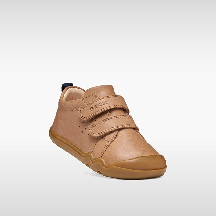 Chaussures barefoot l&eacute;g&egrave;res et flexibles STEPPIEUP B&Eacute;B&Eacute; Cognac | GEOX