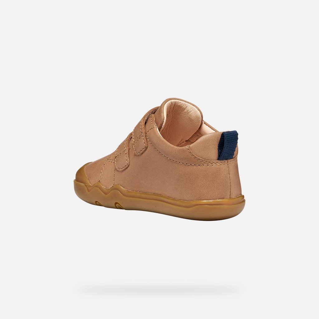 Chaussures Barefoot souples STEPPIEUP B&Eacute;B&Eacute; Cognac - image number 3 | GEOX