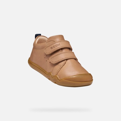 Chaussures Barefoot souples STEPPIEUP B&Eacute;B&Eacute; Cognac - image number 4 | GEOX
