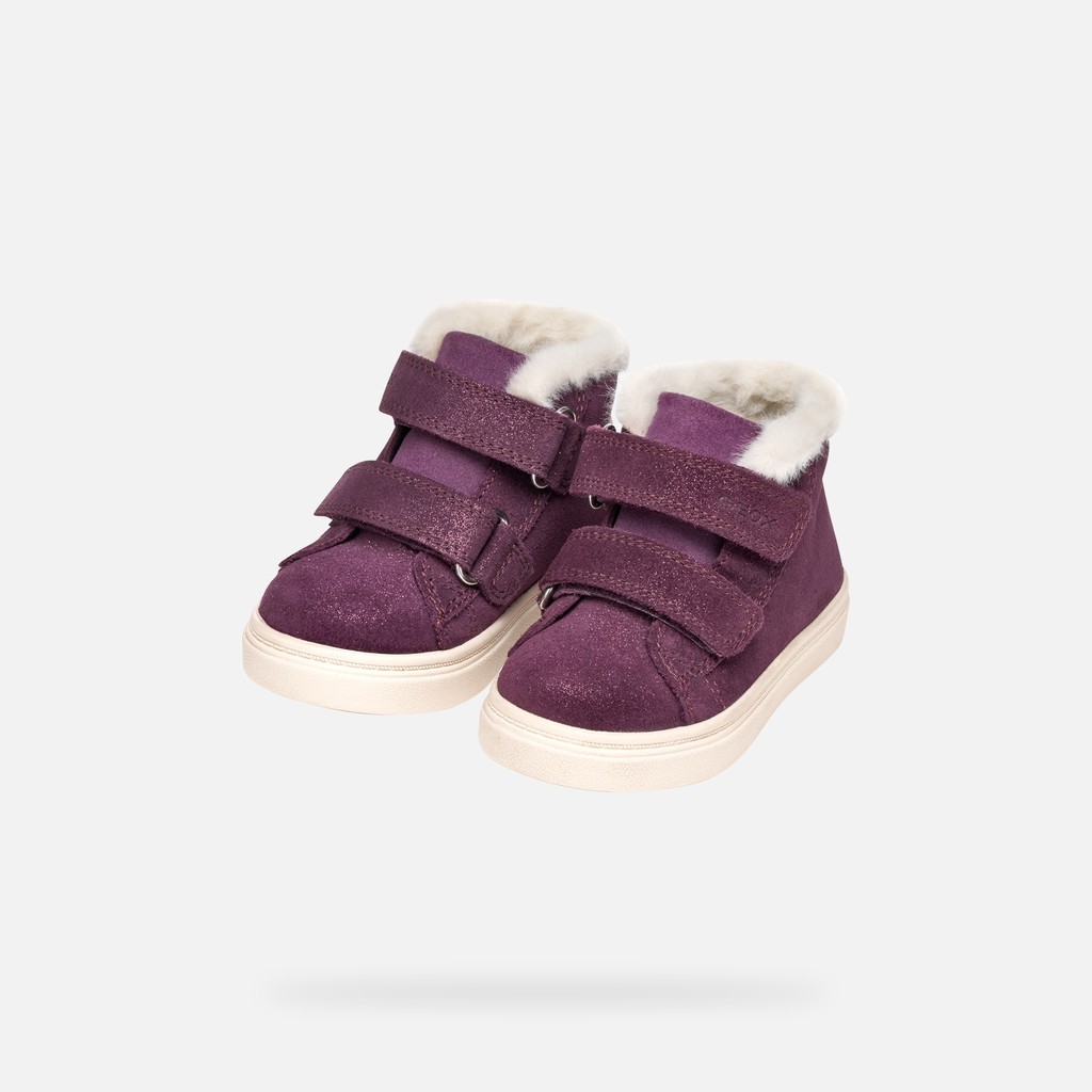Sneakers with straps NASHIK   TODDLER GIRL Violet - image number 7 | GEOX