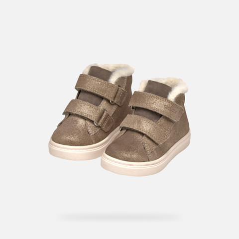 Sneakers with straps NASHIK TODDLER GIRL Smoke Grey - image number 7 | GEOX