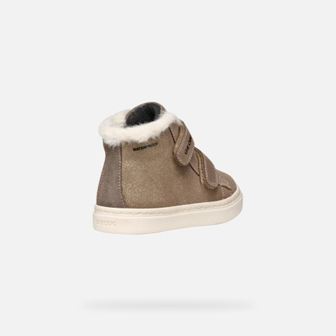 Sneakers with straps NASHIK TODDLER GIRL Smoke Grey - image number 4 | GEOX