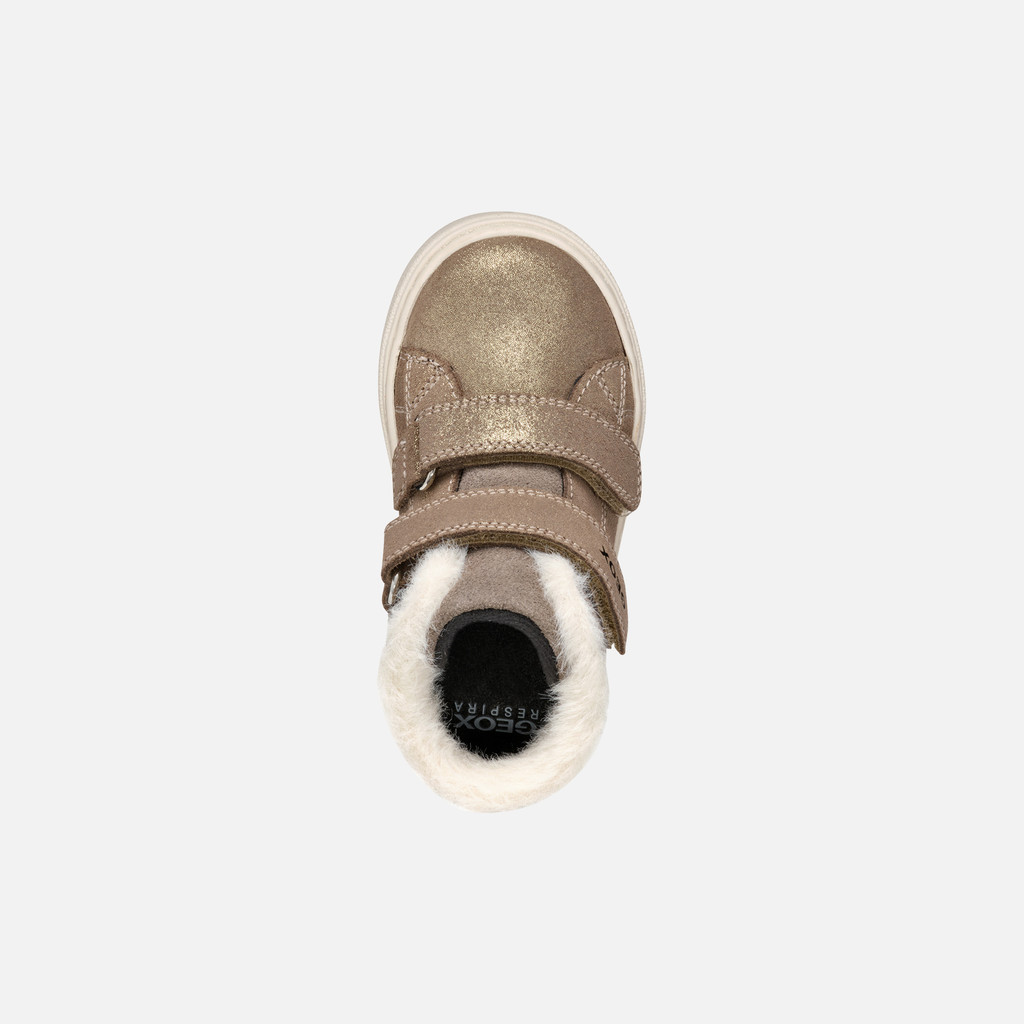 Sneakers with straps NASHIK TODDLER GIRL Smoke Grey - image number 5 | GEOX