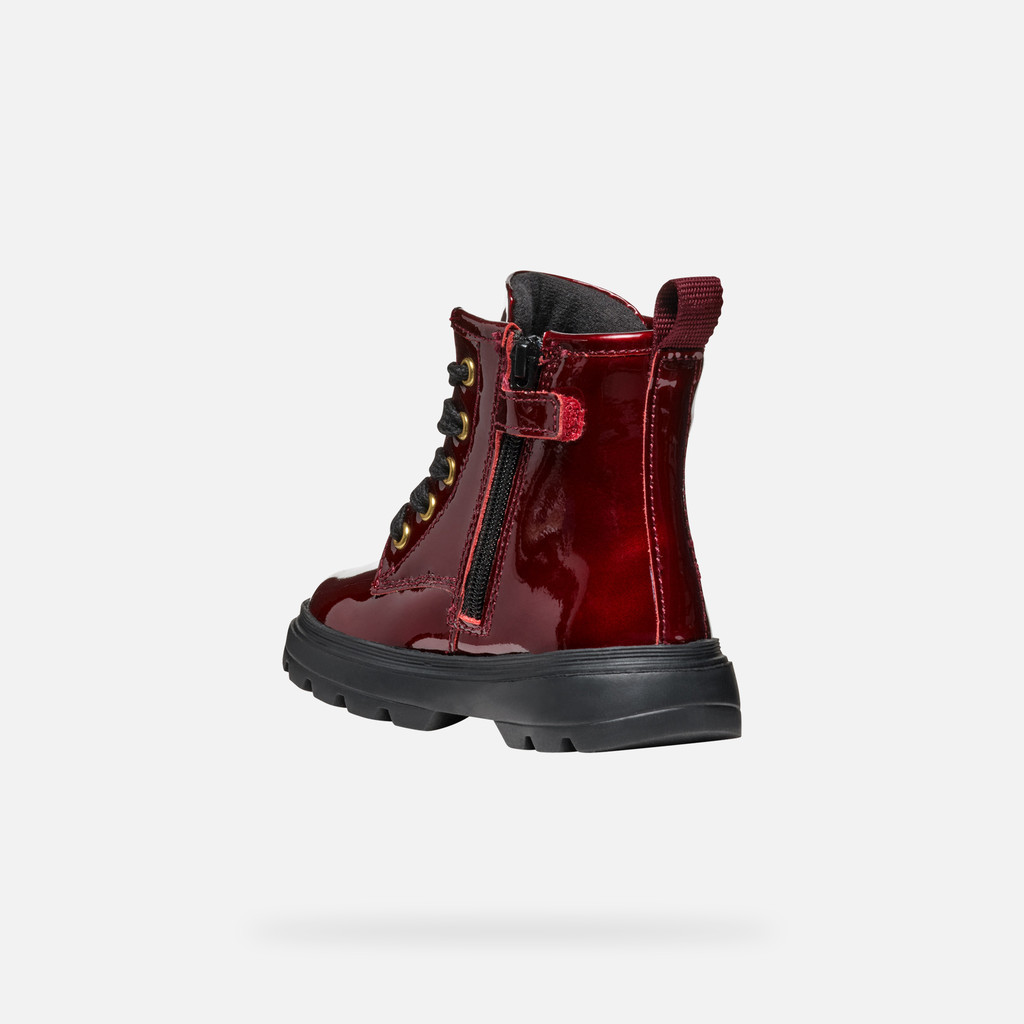 Girls burgundy boots best sale